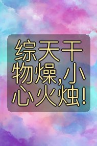 综天干物燥,小心火烛!封面